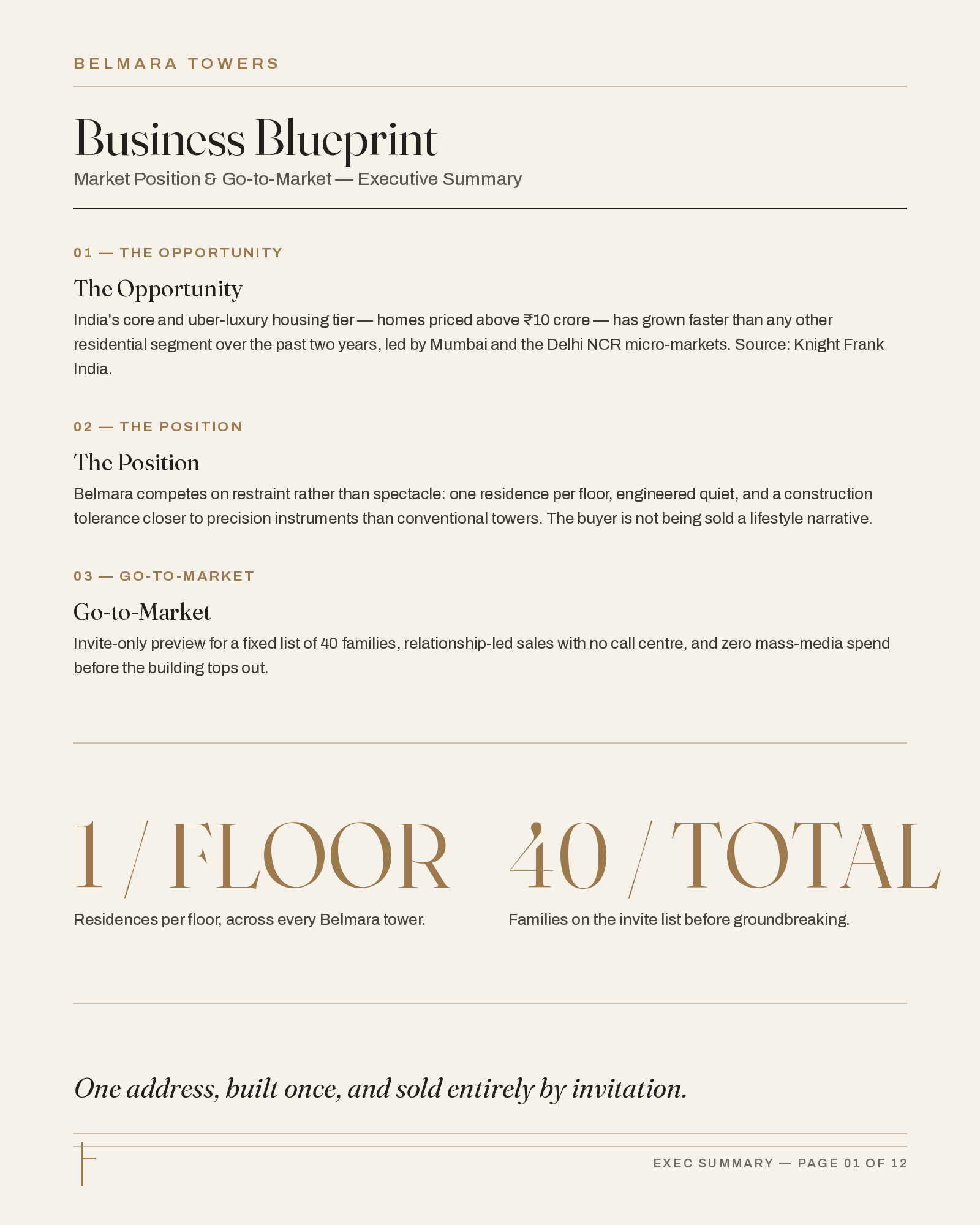 Belmara business blueprint