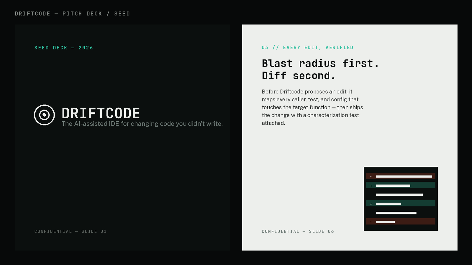 Driftcode design deck