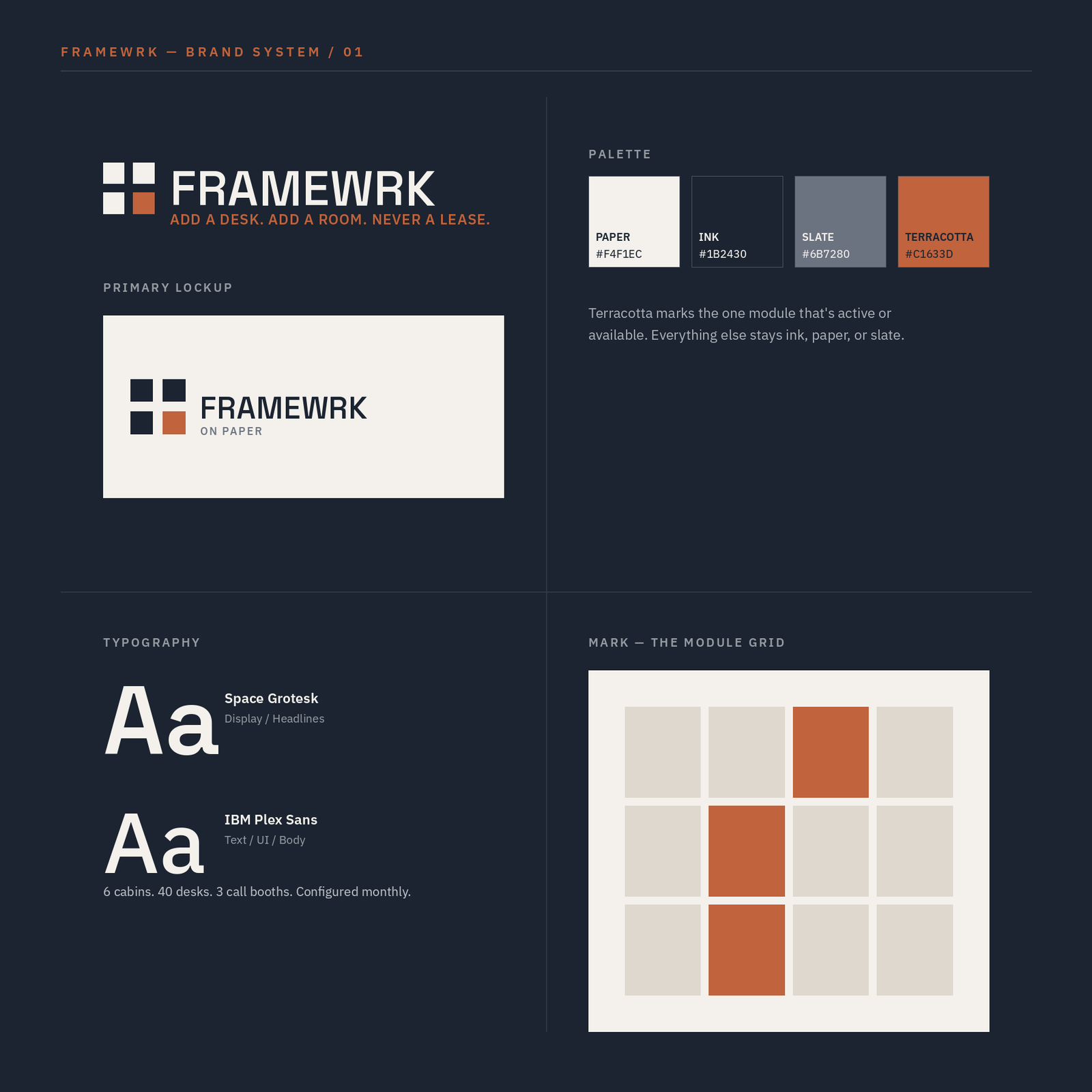 Framewrk brand system